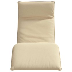 Chaise longue pliante beige 175x54x8,5 cm tissu oxford 