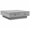 Table basse Sonoma gris 90x90x28 cm Bois d'ingénierie 