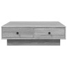 Table basse Sonoma gris 90x90x28 cm Bois d'ingénierie 