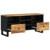 Meuble TV 100x33x46 cm bois de manguier et d'ingénierie 