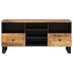 Meuble TV 100x33x46 cm bois de manguier et d'ingénierie 