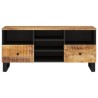 Meuble TV 100x33x46 cm bois de manguier et d'ingénierie 