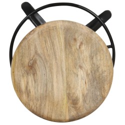 Tabourets de bar lot de 2 52 cm bois de manguier massif 