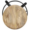 Tabourets de bar lot de 2 52 cm bois de manguier massif 