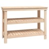 Banc de travail 110,5x50x80 cm Bois de pin massif 