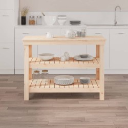 Banc de travail 110,5x50x80 cm Bois de pin massif 