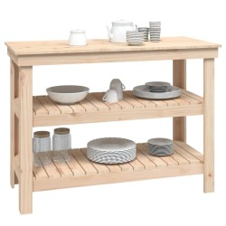 Banc de travail 110,5x50x80 cm Bois de pin massif 