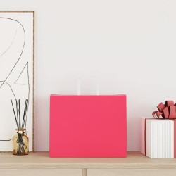 Sacs en papier 250 pcs avec poignées rose 32x22x24 cm 