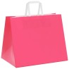 Sacs en papier 250 pcs avec poignées rose 32x22x24 cm 
