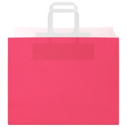 Sacs en papier 250 pcs avec poignées rose 32x22x24 cm 