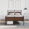 Cadre de lit sans matelas chêne marron 120x190 cm 