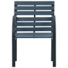 Chaises de jardin lot de 2 sapin massif acier enduit de poudre 