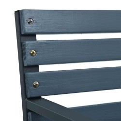 Chaises de jardin lot de 2 sapin massif acier enduit de poudre 