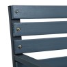 Chaises de jardin lot de 2 sapin massif acier enduit de poudre 