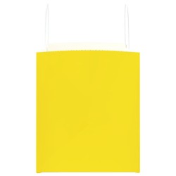 Sacs en papier 250 pcs avec poignées jaune 32x22x24 cm 