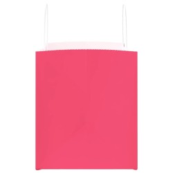 Sacs en papier 250 pcs avec poignées rose 32x22x24 cm 