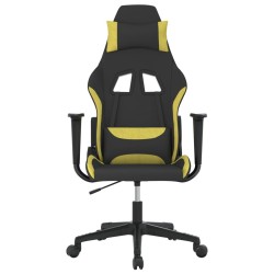 Chaise de jeu de massage Noir et vert clair Tissu 