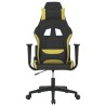 Chaise de jeu de massage Noir et vert clair Tissu 