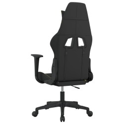 Chaise de jeu de massage Noir et vert clair Tissu 