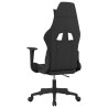 Chaise de jeu de massage Noir et vert clair Tissu 