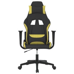 Chaise de jeu Noir et vert clair Tissu 