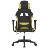 Chaise de jeu Noir et vert clair Tissu 