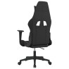Chaise de jeu Noir et vert clair Tissu 