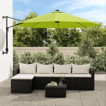Parasol mural pomme verte 290 cm 