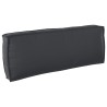 Ensemble de coussins de palette 3 pièces en tissu Oxford noir 