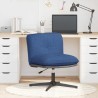 Chaise pivotante de bureau Bleu Tissu 