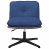 Chaise pivotante de bureau Bleu Tissu 