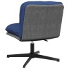 Chaise pivotante de bureau Bleu Tissu 