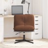 Chaise pivotante de bureau Marron Tissu 