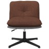Chaise pivotante de bureau Marron Tissu 