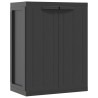 Armoire de rangement d'extérieur noir 65x37x85 cm PP 