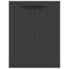 Armoire de rangement d'extérieur noir 65x37x85 cm PP 