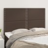 Têtes de lit 4 pcs Marron 72x5x78/88 cm Similicuir 