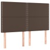 Têtes de lit 4 pcs Marron 72x5x78/88 cm Similicuir 