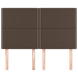 Têtes de lit 4 pcs Marron 72x5x78/88 cm Similicuir 
