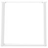 Pieds de table à manger en U 2 pièces Blanc 70 x (72-73) cm Acier 