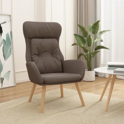 Chaise de relaxation Taupe Tissu 