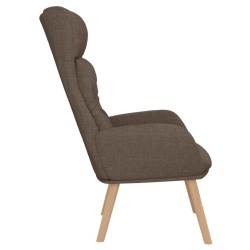 Chaise de relaxation Taupe Tissu 