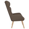Chaise de relaxation Taupe Tissu 