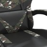 Chaise de jeu pivotante Noir et camouflage Similicuir 