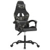 Chaise de jeu Noir et camouflage Similicuir 