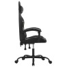 Chaise de jeu Noir et camouflage Similicuir 