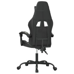 Chaise de jeu Noir et camouflage Similicuir 