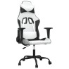 Chaise de jeu Blanc et noir Similicuir 