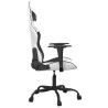 Chaise de jeu Blanc et noir Similicuir 