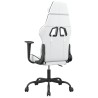 Chaise de jeu Blanc et noir Similicuir 